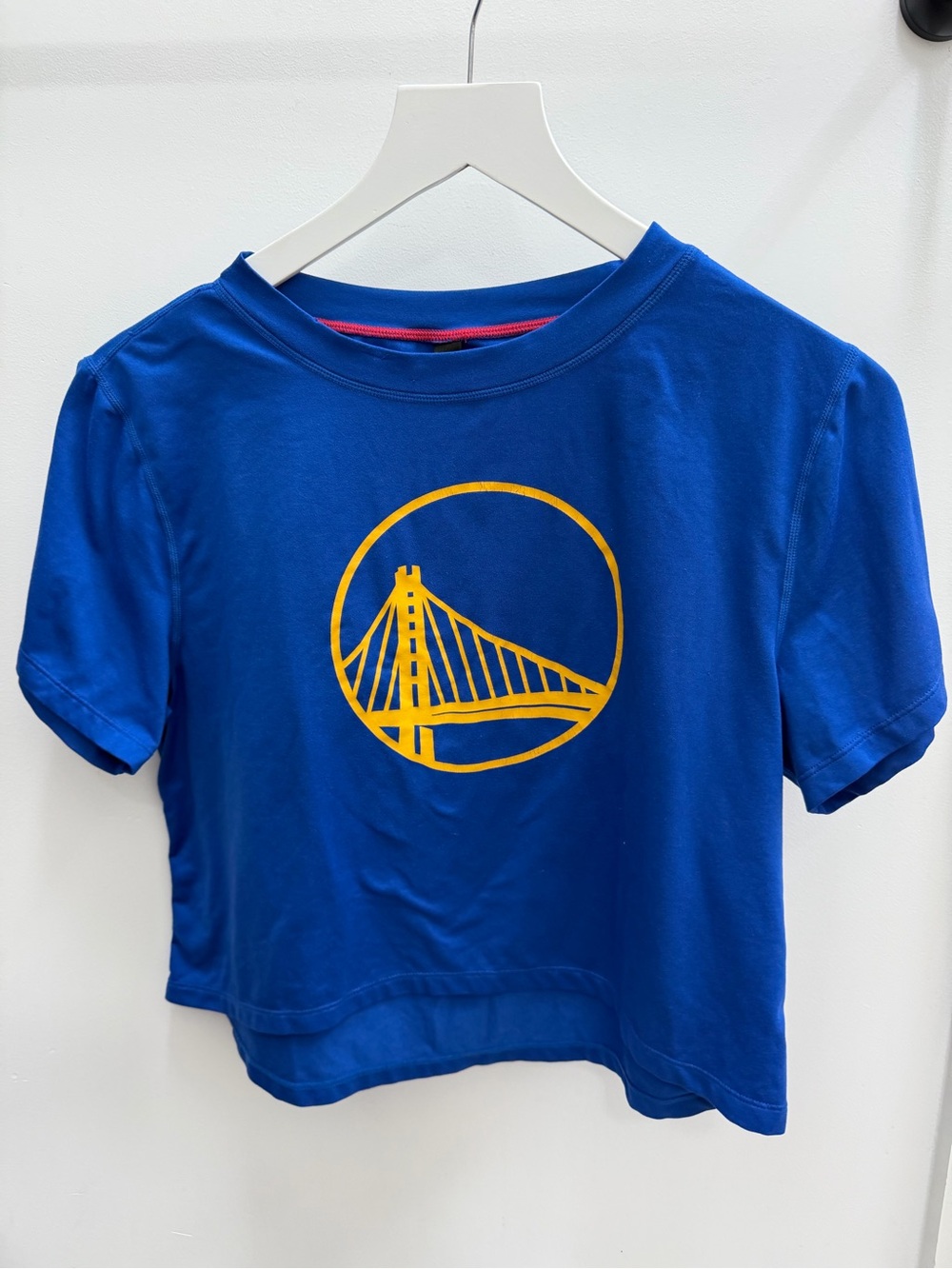 Girls Golden State Warriors Royal Blue Graphic Tee with Bridge Logo